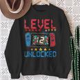 Level 12 Unlocked Video Gamer 12Th Birthday 12 Year Old Sweatshirt Gifts for Old Women