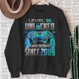 Level 15 Unlocked Awesome Since 2009 15Th Birthday Gaming Sweatshirt Gifts for Old Women
