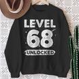 Level 68 Unlocked 68 Aniversario De Boda 68 Años Camisa de entrenamiento Regalos para ancianas