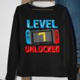 Level 7 Unlocked Gamer 7Th Birthday Video Game Boys Sweatshirt Gifts for Old Women