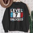 Level 7 Unlocked Gamer 7Th Birthday Video Game Boys Sweatshirt Gifts for Old Women