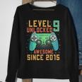 Level 9 Unlocked 9Th Birthday 9 Year Old Gamer Bday Sweatshirt Gifts for Old Women