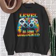 Level Au-Some Unlocked Video Game Controller Autism Sweatshirt Gifts for Old Women