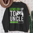 Leveled Up Promoted To Uncle 2024 New Uncle Video Game Sweatshirt Gifts for Old Women
