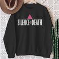 Lgbt Rights Silence Death Vintage Month Lgbt Pride Sweatshirt Gifts for Old Women