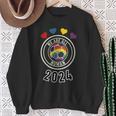 Lgbtq Outfit Fußball Wm Trikot 2024 Pride Regenbogen Fan Sweatshirt Geschenke für alte Frauen