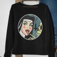 Lick Skull Unholy Nun Sexy Black Sweatshirt Geschenke für alte Frauen