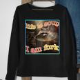 Life Is Soup Oddly Specific Weird Ironic Raccoon Meme Sweatshirt Gifts for Old Women