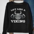 Lift Like A Viking Weight Lifting Gym Workout Fitness Sweatshirt Gifts for Old Women