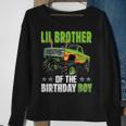 Lil Brother Of Birthday Boy Monster Truck Family Matching Sweatshirt Gifts for Old Women