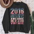 Limited Editionintage Retro Geburtsjahr 2016 Sweatshirt Geschenke für alte Frauen