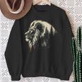 Lion Forest Graphic Vintage Lion King Illustration Animal Sweatshirt Gifts for Old Women