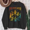 Live Laugh Lucifer Horror Satan Satanic Demon Devil Vintage Sweatshirt Gifts for Old Women