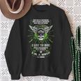 I Live To Ride Motorcycle Biker Gear Skull Weekend Warrior Sweatshirt Gifts for Old Women