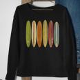 Longboard Surfboards Vintage Retro Style Surfing Sweatshirt Gifts for Old Women