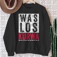 Was Los Kurwa Polska Kurwa Für Stolze Poland Sweatshirt Geschenke für alte Frauen