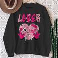 Loser Lover Pink Drip Heart Matching Outfit Women Sweatshirt Gifts for Old Women