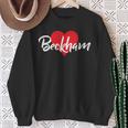 I Love Beckham First Name I Heart Named Sweatshirt Gifts for Old Women