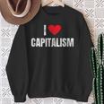 I Love Capitalism Capitalism Capitalists Sweatshirt Geschenke für alte Frauen