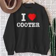 I Love Cooter Heart Cooter Lover Sweatshirt Gifts for Old Women