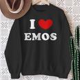 I Love Emos I Love Emos Sweatshirt Geschenke für alte Frauen