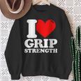 I Love Grip Strength Fitness Sweatshirt Gifts for Old Women