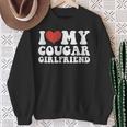 I Love Heart My Cougar Girlfriend Valentine Day Couple Sweatshirt Gifts for Old Women