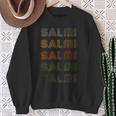 Love Heart Salmi Grungeintage-Stil Schwarz Salmi Sweatshirt Geschenke für alte Frauen