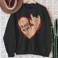 I Love Heavy Metal Heart For 80S 90S Music Lover Sweatshirt Gifts for Old Women