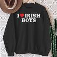 I Love Irish Boys Sweatshirt Gifts for Old Women