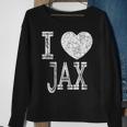 I Love Jax Valentine Boyfriend Son Boy Heart Husband Name Sweatshirt Gifts for Old Women