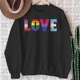 Love Lgbt Pride Ally Lesbian Gay Bisexual Transgender Ally Sweatshirt Gifts for Old Women