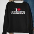 With I Love Mecklenburg Vorpommer Motif Sweatshirt Geschenke für alte Frauen