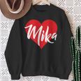 I Love Mika First Name I Heart Named Sweatshirt Gifts for Old Women