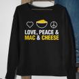 Love Peace And Mac And Cheese Mac N Cheese Sweatshirt Gifts for Old Women