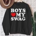 Love My Swag Boys Heart Hip HopSweatshirt Geschenke für alte Frauen