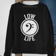 Low Life Bass Clef Guitar Player Music F-Clef Sweatshirt Gifts for Old Women