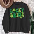 Lucky Bride Groom Couples Matching Wedding St Patrick's Day Sweatshirt Gifts for Old Women