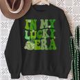 In My Lucky Era St Patrick Paddy Day Retro Disco Sweatshirt Gifts for Old Women