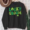 Lucky Groom Bride Couples Matching Wedding St Patrick's Day Sweatshirt Gifts for Old Women