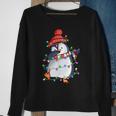 Lustiger Pinguin Weihnachten Dabbing Black Sweatshirt Geschenke für alte Frauen