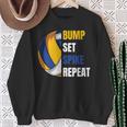 Mädchenolleyball Motiv Bump Set Spike Repeatolleyball Sweatshirt Geschenke für alte Frauen