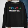 Mana Symbols Gathering Magic Choose Wisely Blue Red Green Sweatshirt Gifts for Old Women