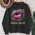 Mardi Gras Lips Queen Beads Mask Carnival Colorful Sweatshirt Gifts for Old Women