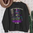 Mardi Gras Priest Top Hat New Orleans Witch Doctor Voodoo Sweatshirt Gifts for Old Women