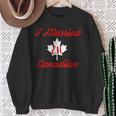 I Married Eh Canadian Marriage Sweatshirt Gifts for Old Women