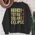Mars Hill Maine Total Solar Eclipse April 8 2024 Sweatshirt Gifts for Old Women