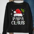 Matching Family Christmas Pajamas Xmas Lights Papa Claus Sweatshirt Gifts for Old Women