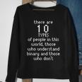 Math Binary Code Programmer Fun For Geeks Sweatshirt Gifts for Old Women