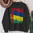 Mauritius Flag Vintage Distressed Mauritius Sweatshirt Gifts for Old Women